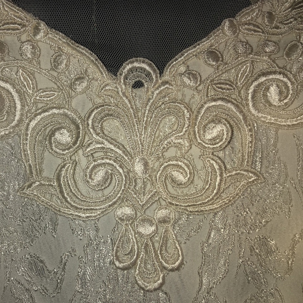 Beautiful Vintage Jessica McClintock Bridal Women's White Dress Size 11-12 - Picture 3 of 8
